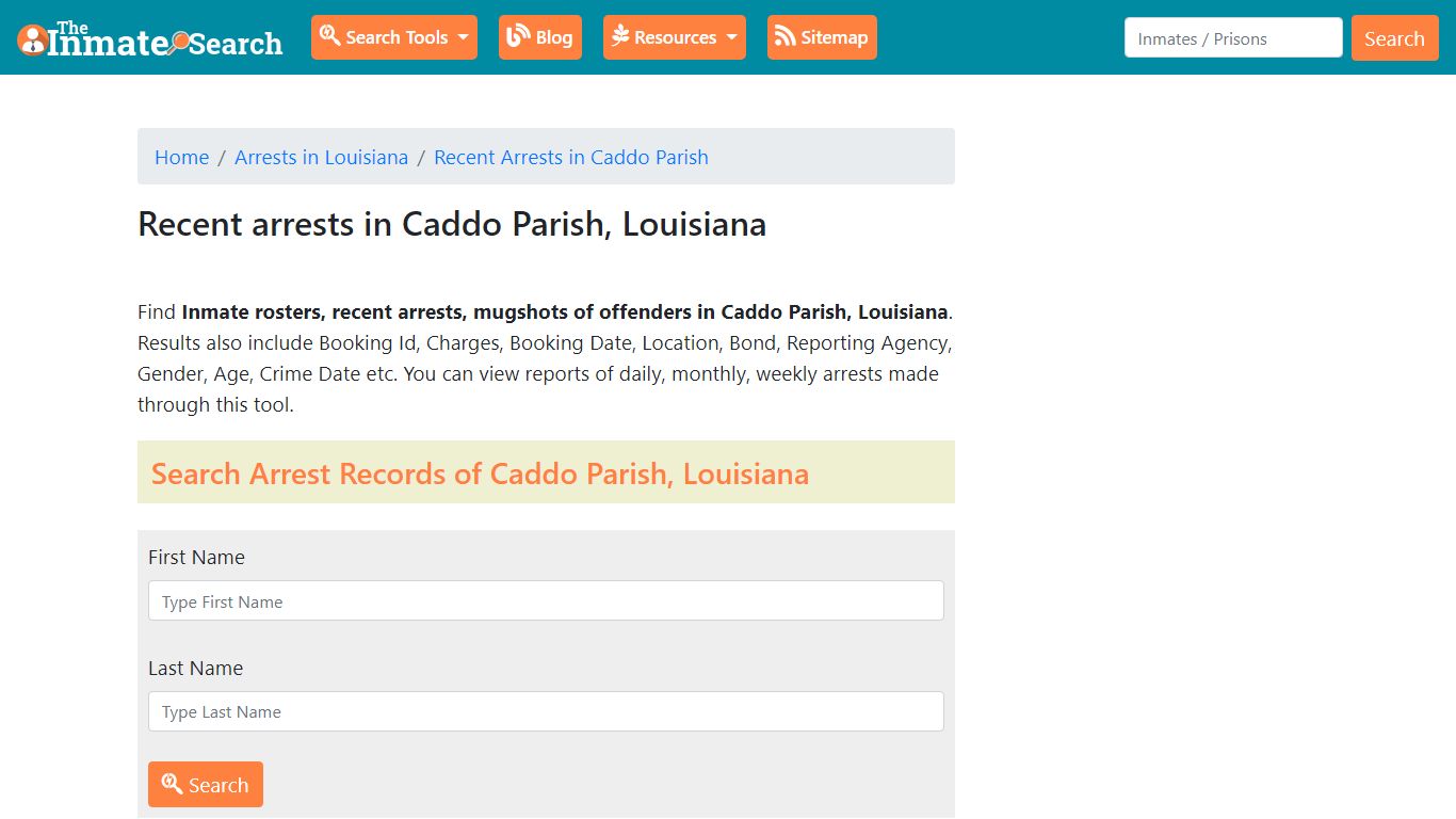 Recent arrests in Caddo Parish, Louisiana | Mugshots, Rosters, Inmates ...